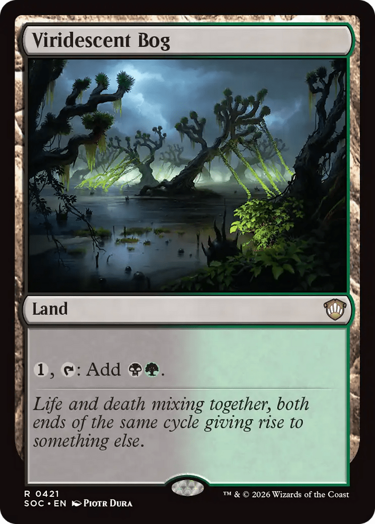 Viridescent Bog [Secrets of Strixhaven Commander] MTG Single Magic: The Gathering  | Multizone: Comics And Games