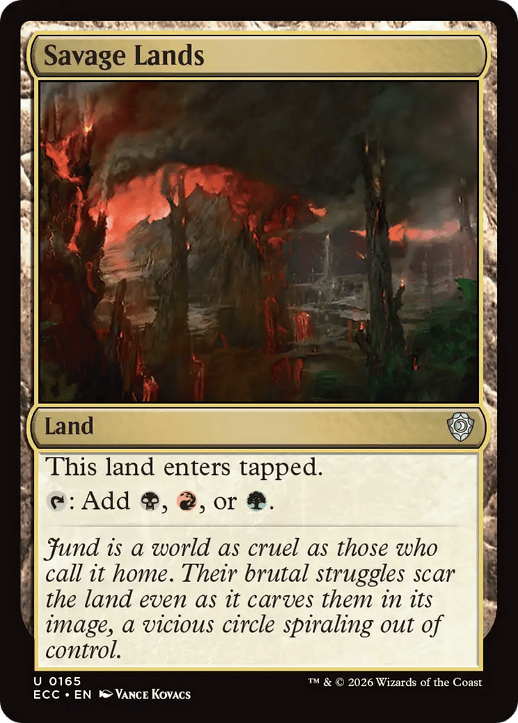 Savage Lands [Lorwyn Eclipsed Commander] MTG Single Magic: The Gathering  | Multizone: Comics And Games