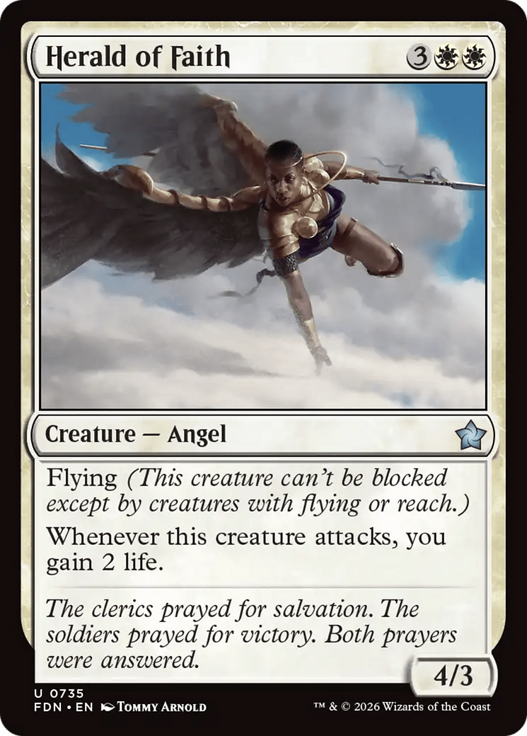 Herald of Faith (0735) [Foundations] MTG Single Magic: The Gathering  | Multizone: Comics And Games