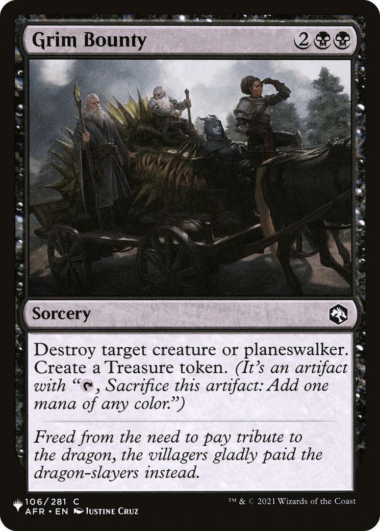 Grim Bounty [The List] MTG Single Magic: The Gathering  | Multizone: Comics And Games