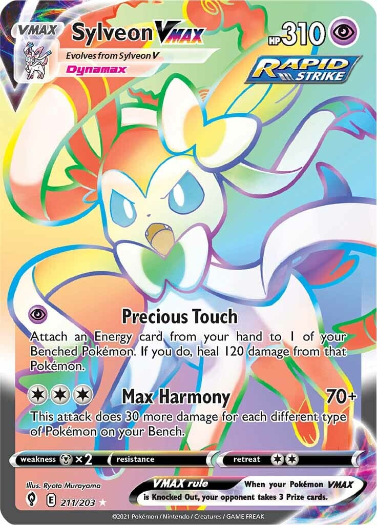 Sylveon VMAX (211/203) [Sword & Shield: Evolving Skies] Pokemon Single Pokémon  | Multizone: Comics And Games