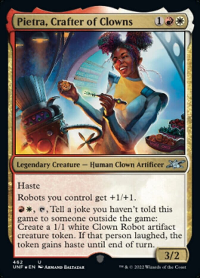 Pietra, Crafter of Clowns (Galaxy Foil) [Unfinity] MTG Single Magic: The Gathering  | Multizone: Comics And Games