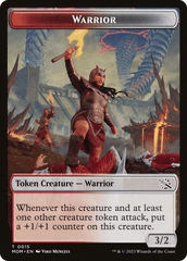 Warrior // Wrenn and Realmbreaker Emblem Double-Sided Token [March of the Machine Tokens] MTG Single Magic: The Gathering  | Multizone: Comics And Games