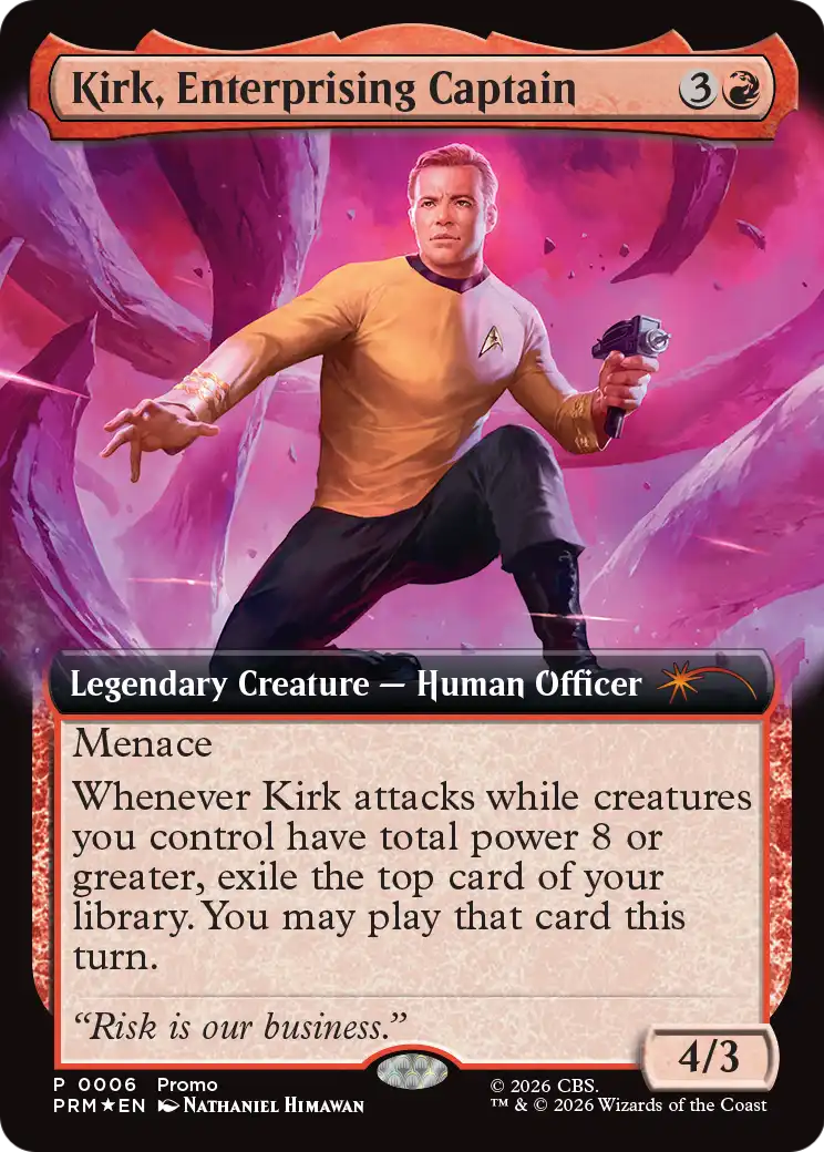 Kirk, Enterprising Captain (Extended Art) [Media Promos] | Multizone: Comics And Games