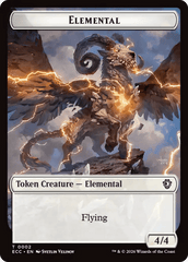Elemental (0002) // Elemental (0009) Double-Sided Token [Lorwyn Eclipsed Tokens] MTG Single Magic: The Gathering  | Multizone: Comics And Games