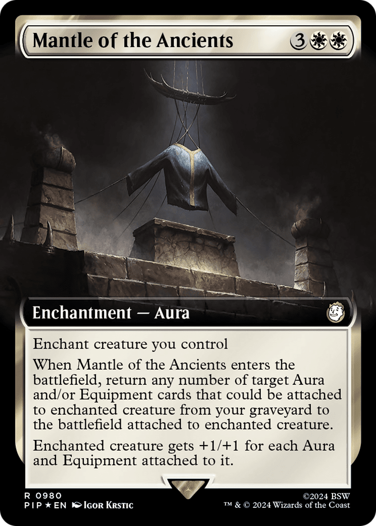 Mantle of the Ancients (Extended Art) (Surge Foil) [Fallout] MTG Single Magic: The Gathering  | Multizone: Comics And Games