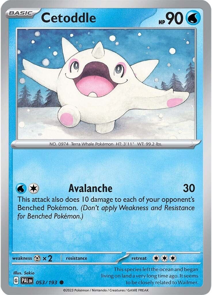 Cetoddle (053/193) [Scarlet & Violet: Paldea Evolved] Pokemon Single Pokémon  | Multizone: Comics And Games