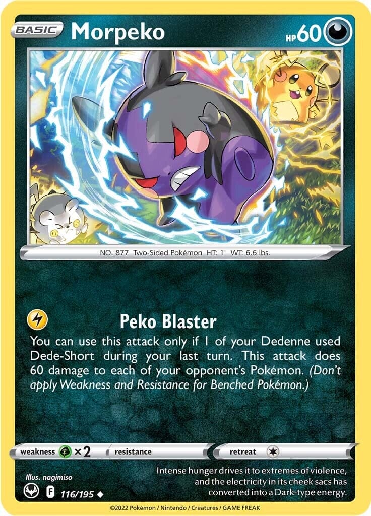 Morpeko (116/195) [Sword & Shield: Silver Tempest] Pokemon Single Pokémon  | Multizone: Comics And Games