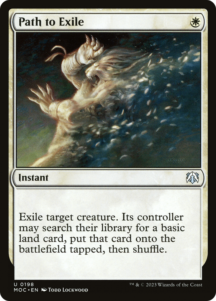 Path to Exile [March of the Machine Commander] MTG Single Magic: The Gathering  | Multizone: Comics And Games