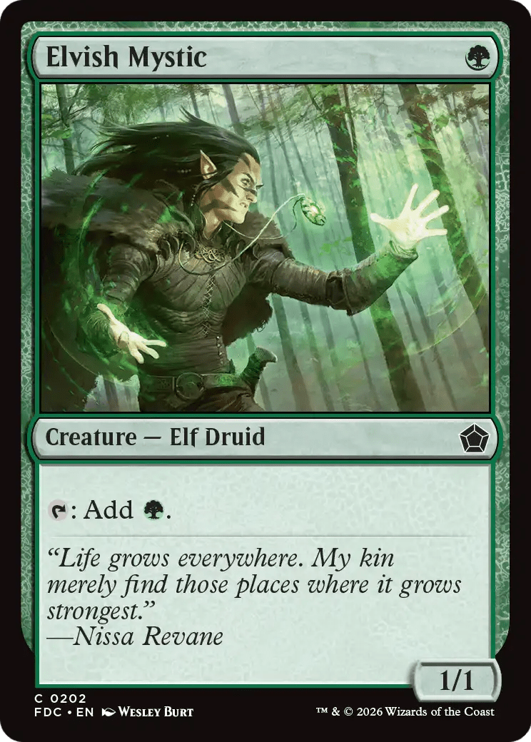 Elvish Mystic [Foundations Commander] MTG Single Magic: The Gathering  | Multizone: Comics And Games