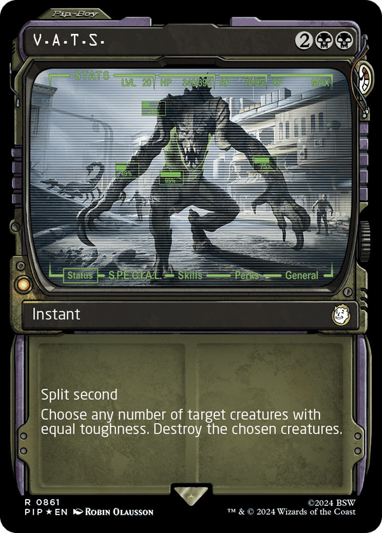 V.A.T.S. (Showcase) (Surge Foil) [Fallout] MTG Single Magic: The Gathering  | Multizone: Comics And Games