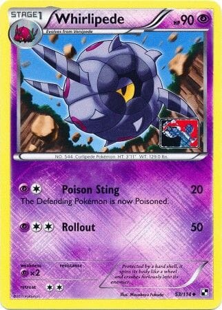 Whirlipede (53/114) (League Promo) [Black & White: Base Set] Pokemon Single Pokémon  | Multizone: Comics And Games