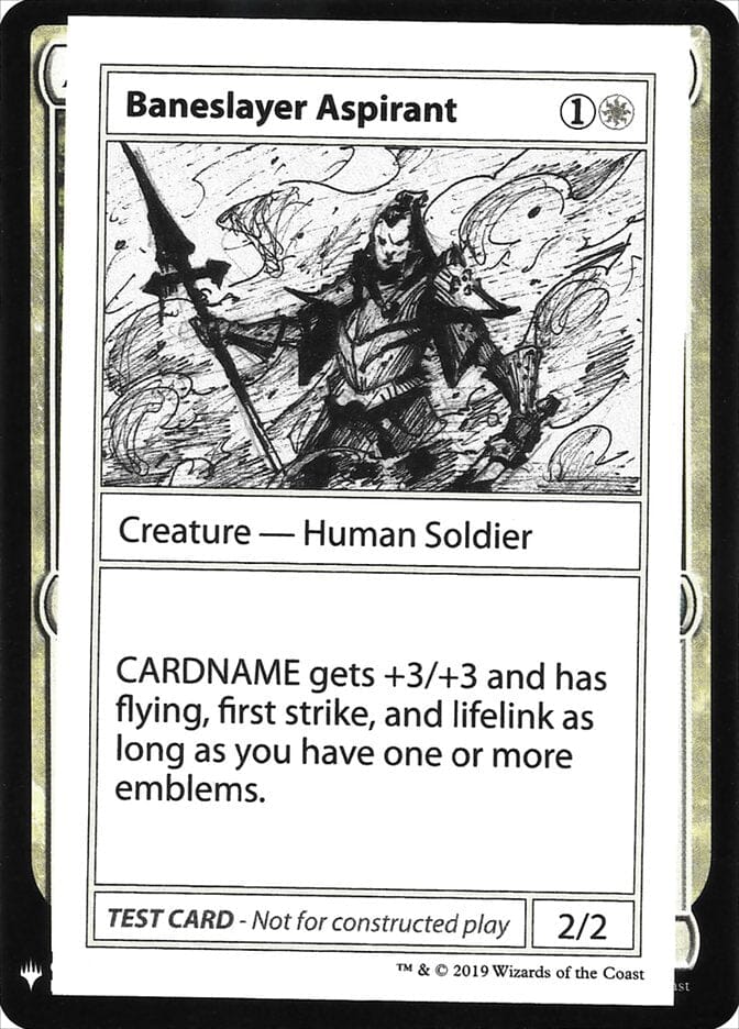 Baneslayer Aspirant [Mystery Booster Playtest Cards] MTG Single Magic: The Gathering  | Multizone: Comics And Games