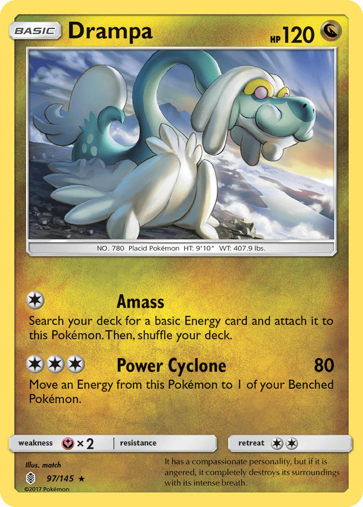 Drampa (97/145) [Sun & Moon: Guardians Rising] Pokemon Single Pokémon  | Multizone: Comics And Games