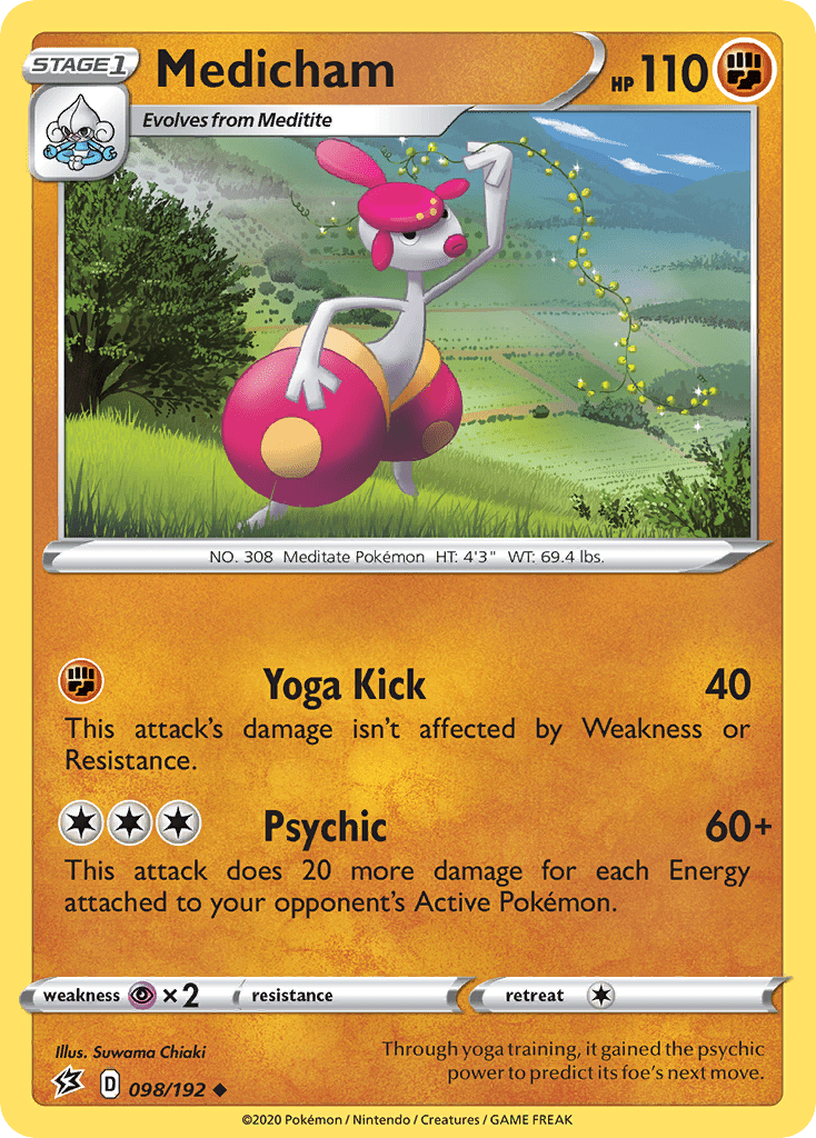 Medicham (098/192) [Sword & Shield: Rebel Clash] Pokemon Single Pokémon  | Multizone: Comics And Games