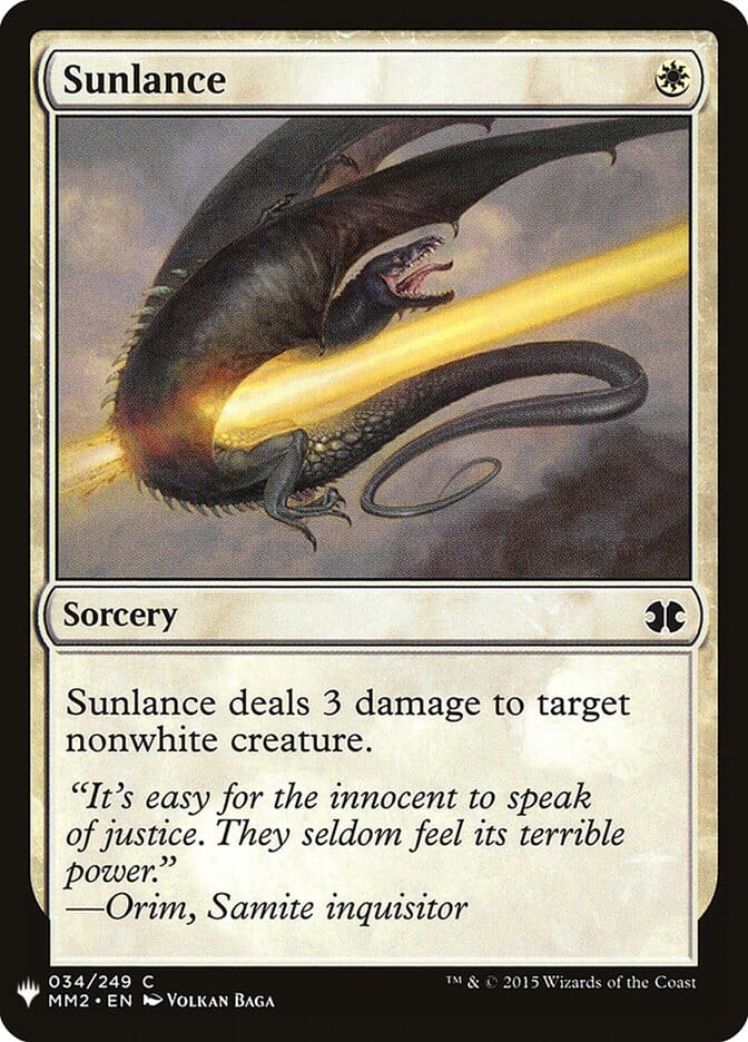 Sunlance [Mystery Booster] MTG Single Magic: The Gathering  | Multizone: Comics And Games