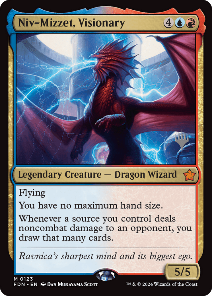 Niv-Mizzet, Visionary (Promo Pack) [Foundations Promos] MTG Single Magic: The Gathering  | Multizone: Comics And Games