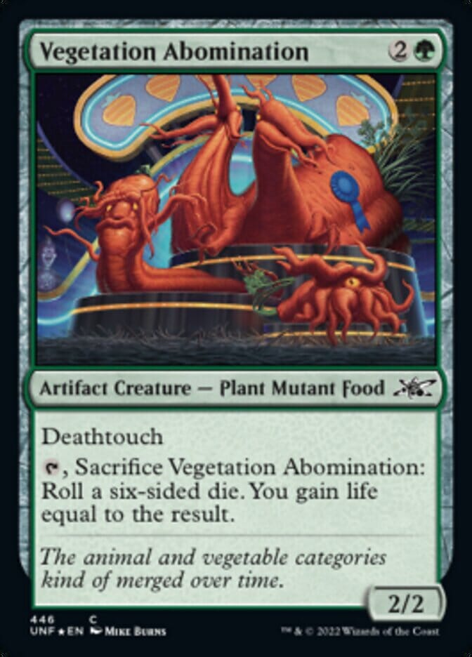 Vegetation Abomination (Galaxy Foil) [Unfinity] MTG Single Magic: The Gathering  | Multizone: Comics And Games