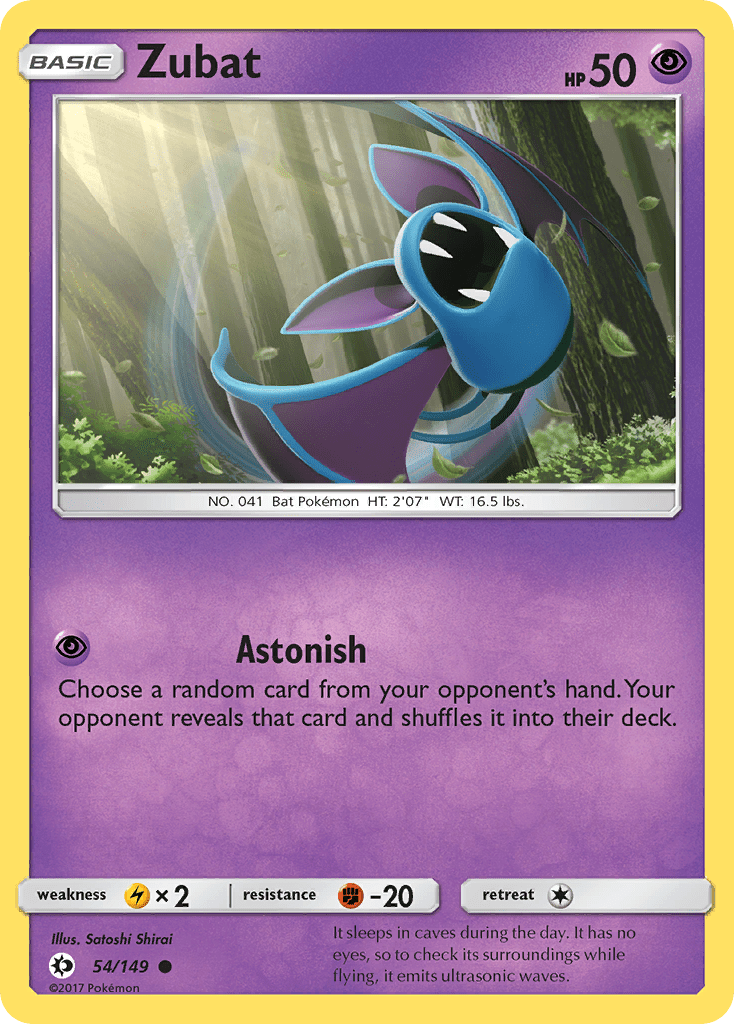 Zubat (54/149) [Sun & Moon: Base Set] Pokemon Single Pokémon  | Multizone: Comics And Games
