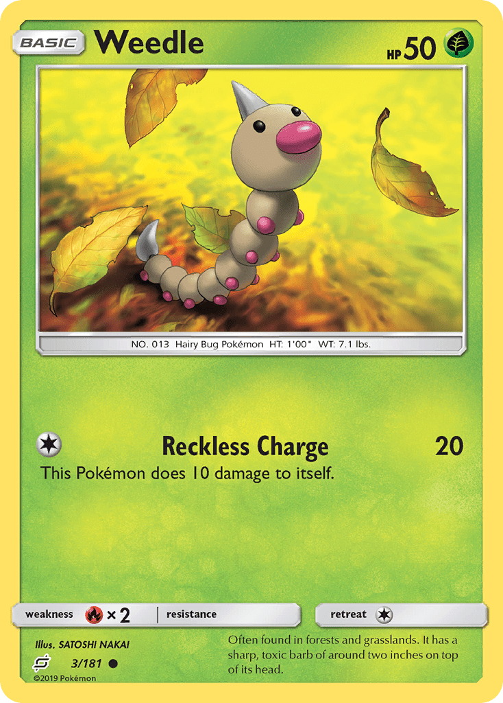 Weedle (3/181) [Sun & Moon: Team Up] Pokemon Single Pokémon  | Multizone: Comics And Games