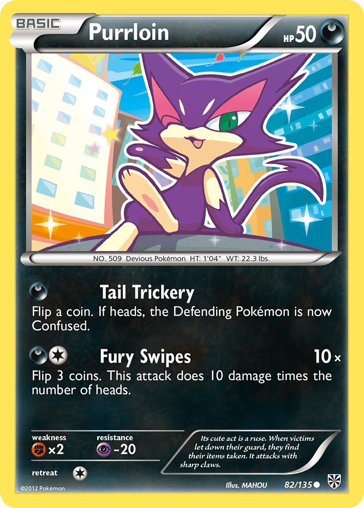 Purrloin (82/135) [Black & White: Plasma Storm] Pokemon Single Pokémon  | Multizone: Comics And Games
