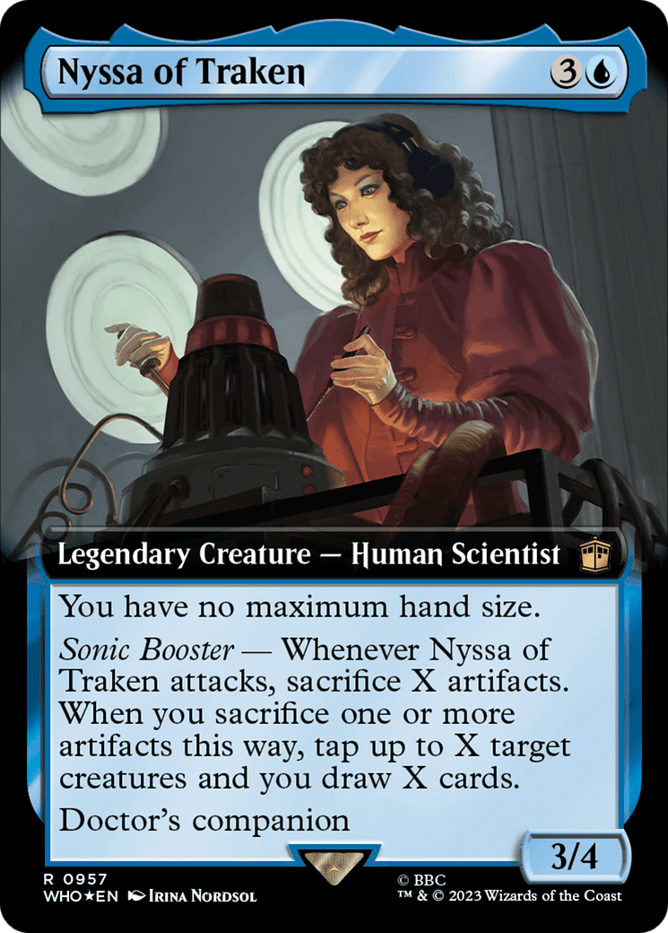 Nyssa of Traken (Extended Art) (Surge Foil) [Doctor Who] MTG Single Magic: The Gathering  | Multizone: Comics And Games