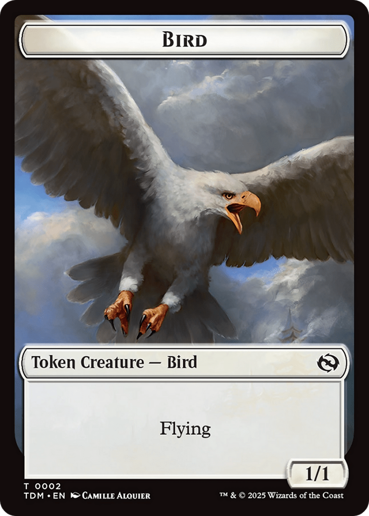 Spider // Bird Double-Sided Token [Tarkir: Dragonstorm Commander Tokens] MTG Single Magic: The Gathering  | Multizone: Comics And Games
