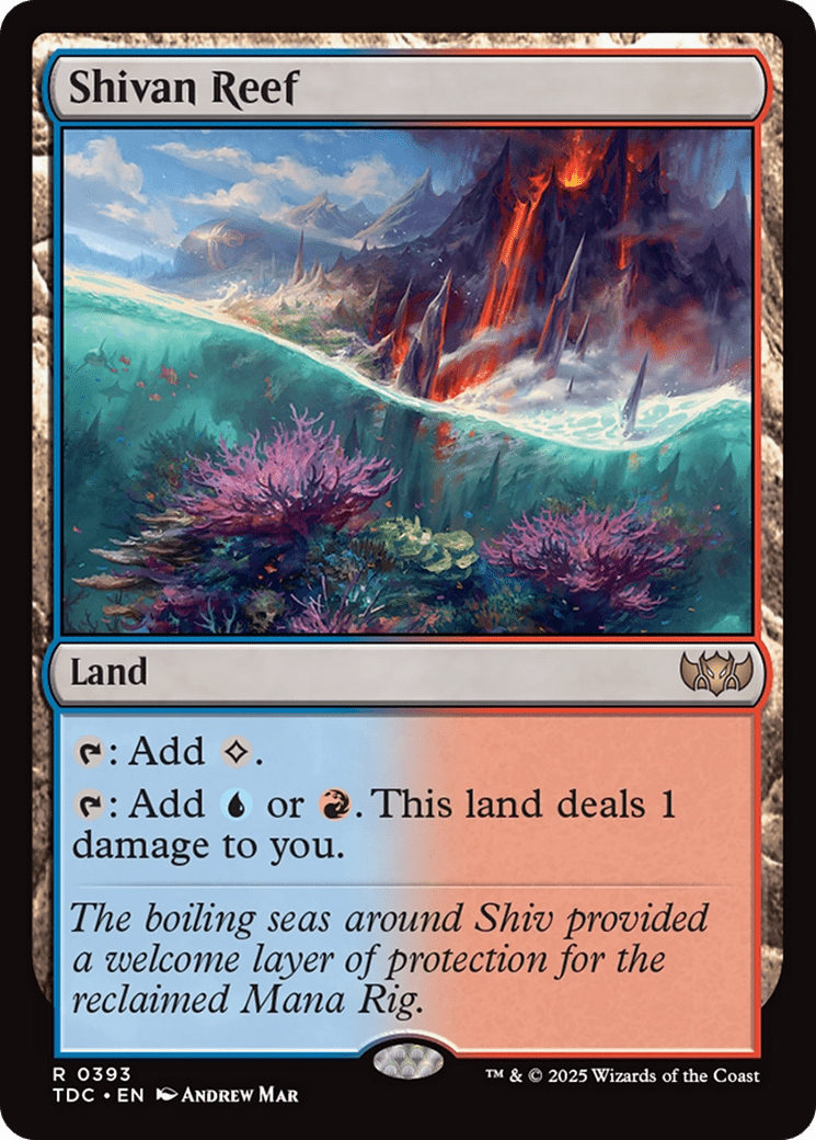 Shivan Reef [Tarkir: Dragonstorm Commander] MTG Single Magic: The Gathering  | Multizone: Comics And Games