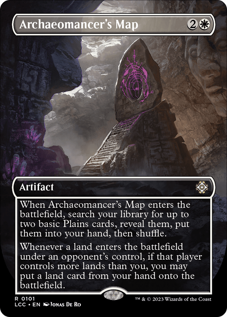 Archaeomancer's Map (Borderless) [The Lost Caverns of Ixalan Commander] MTG Single Magic: The Gathering  | Multizone: Comics And Games