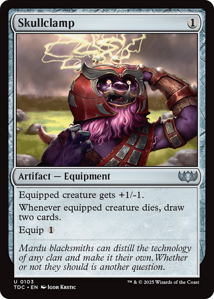 Skullclamp [Tarkir: Dragonstorm Commander] MTG Single Magic: The Gathering  | Multizone: Comics And Games