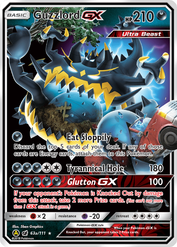Guzzlord GX (63a/111) [Alternate Art Promos] Pokemon Single Pokémon  | Multizone: Comics And Games