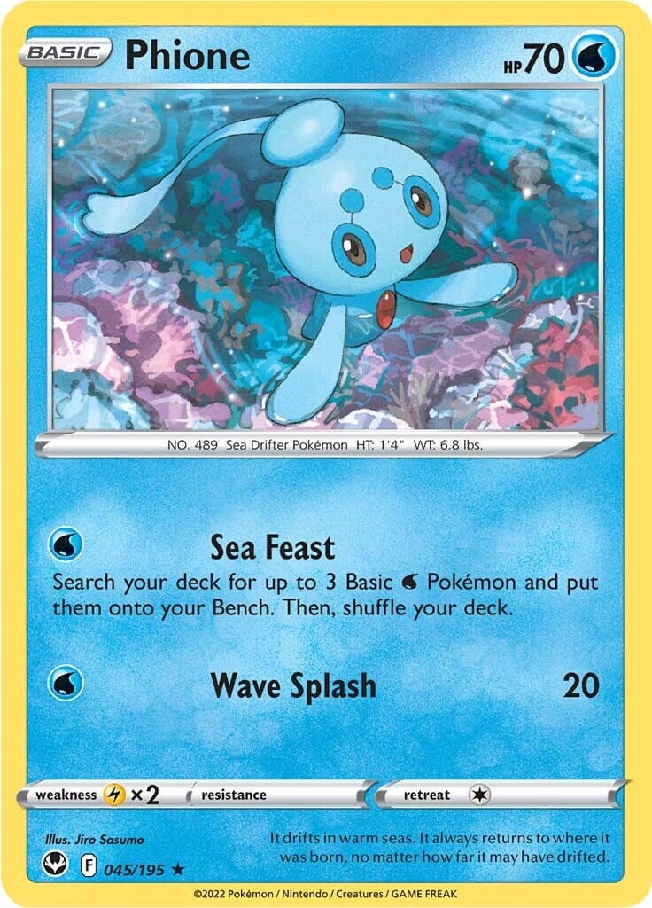 Phione (045/195) [Sword & Shield: Silver Tempest] Pokemon Single Pokémon  | Multizone: Comics And Games