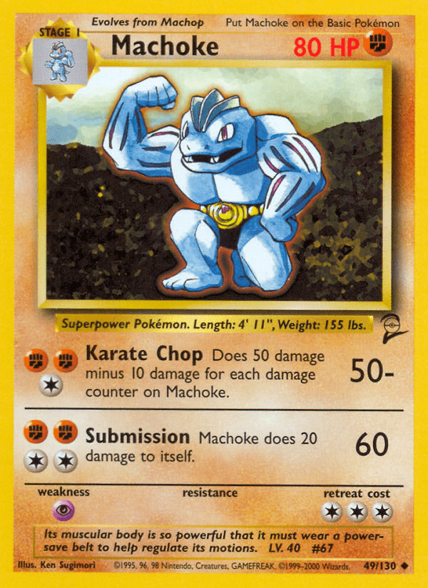 Machoke (49/130) [Base Set 2] Pokemon Single Pokémon  | Multizone: Comics And Games