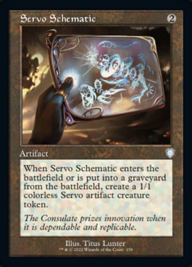 Servo Schematic (Retro) [The Brothers' War Commander] MTG Single Magic: The Gathering  | Multizone: Comics And Games