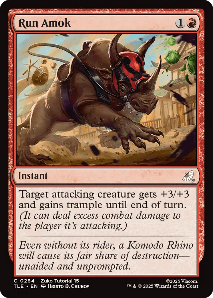 Run Amok (0284) [Avatar: The Last Airbender: Eternal-Legal] MTG Single Magic: The Gathering  | Multizone: Comics And Games