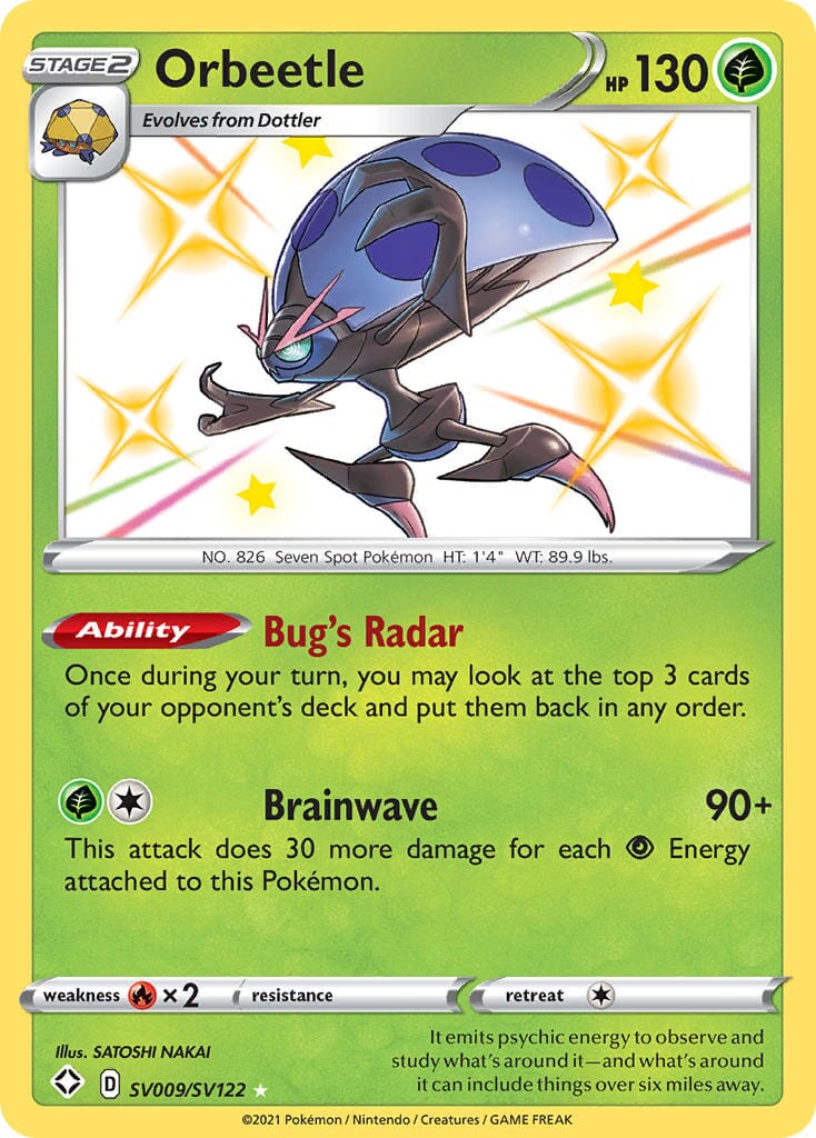 Orbeetle (SV009/SV122) [Sword & Shield: Shining Fates] Pokemon Single Pokémon  | Multizone: Comics And Games
