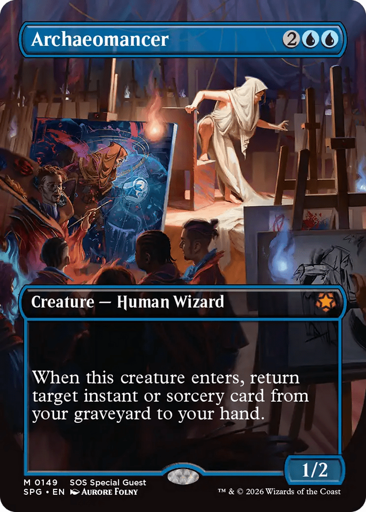 Archaeomancer (Borderless) [Secrets of Strixhaven Special Guests] MTG Single Magic: The Gathering  | Multizone: Comics And Games