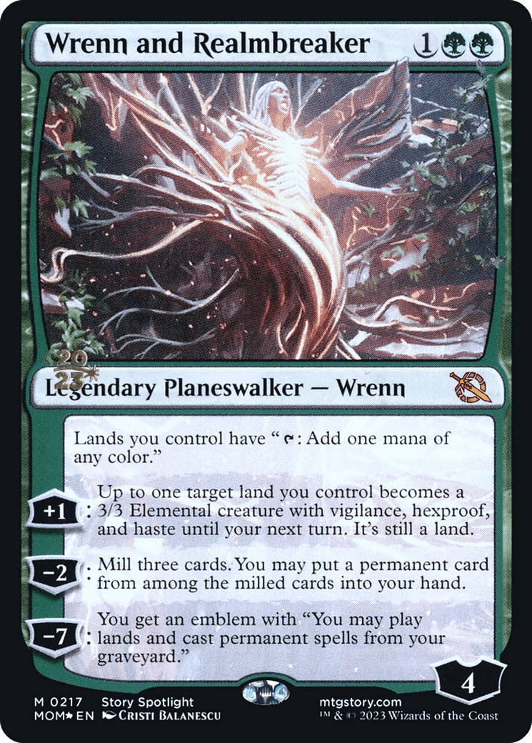 Wrenn and Realmbreaker [March of the Machine Prerelease Promos] MTG Single Magic: The Gathering  | Multizone: Comics And Games