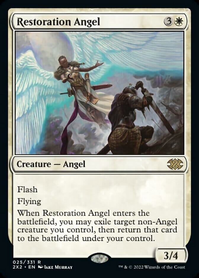 Restoration Angel [Double Masters 2022] MTG Single Magic: The Gathering  | Multizone: Comics And Games