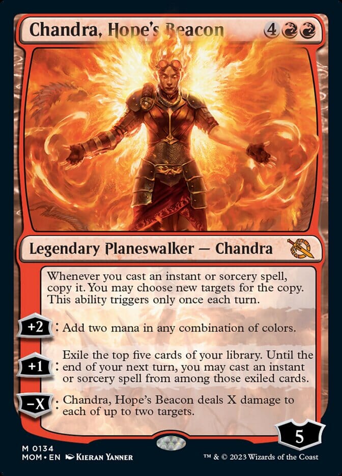 Chandra, Hope's Beacon [March of the Machine] MTG Single Magic: The Gathering  | Multizone: Comics And Games