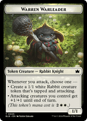 Fish // Warren Warleader Double-Sided Token [Bloomburrow Tokens] MTG Single Magic: The Gathering  | Multizone: Comics And Games