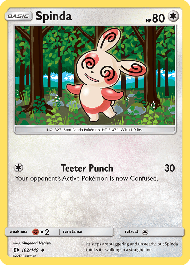 Spinda (102/149) [Sun & Moon: Base Set] Pokemon Single Pokémon  | Multizone: Comics And Games