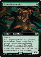 Ursine Monstrosity (Extended Art) [Duskmourn: House of Horror Commander] MTG Single Magic: The Gathering  | Multizone: Comics And Games