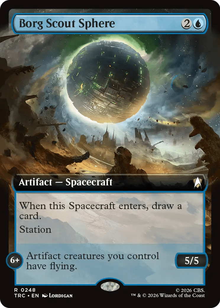 Borg Scout Sphere (Extended Art) [Star Trek Commander] MTG Single Magic: The Gathering  | Multizone: Comics And Games