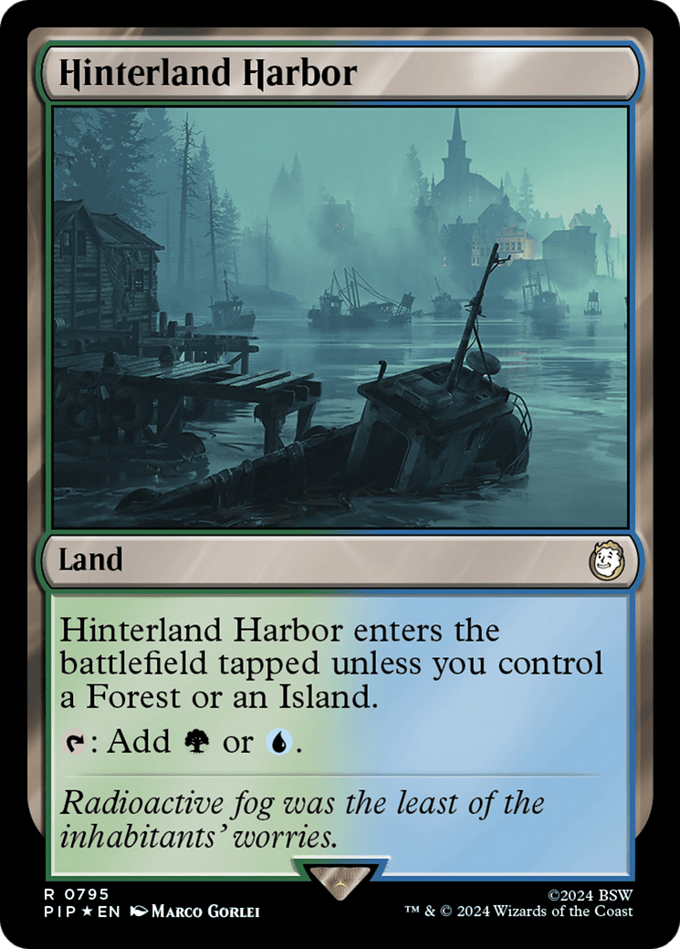 Hinterland Harbor (Surge Foil) [Fallout] MTG Single Magic: The Gathering  | Multizone: Comics And Games