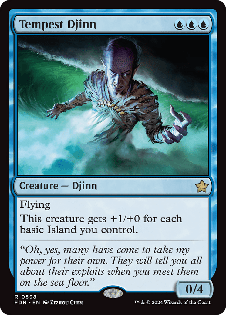 Tempest Djinn [Foundations] MTG Single Magic: The Gathering  | Multizone: Comics And Games