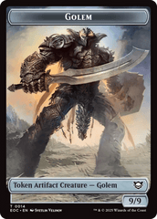 Elemental (0007) // Golem (0014) Double-Sided Token [Edge of Eternities Commander Tokens] MTG Single Magic: The Gathering  | Multizone: Comics And Games