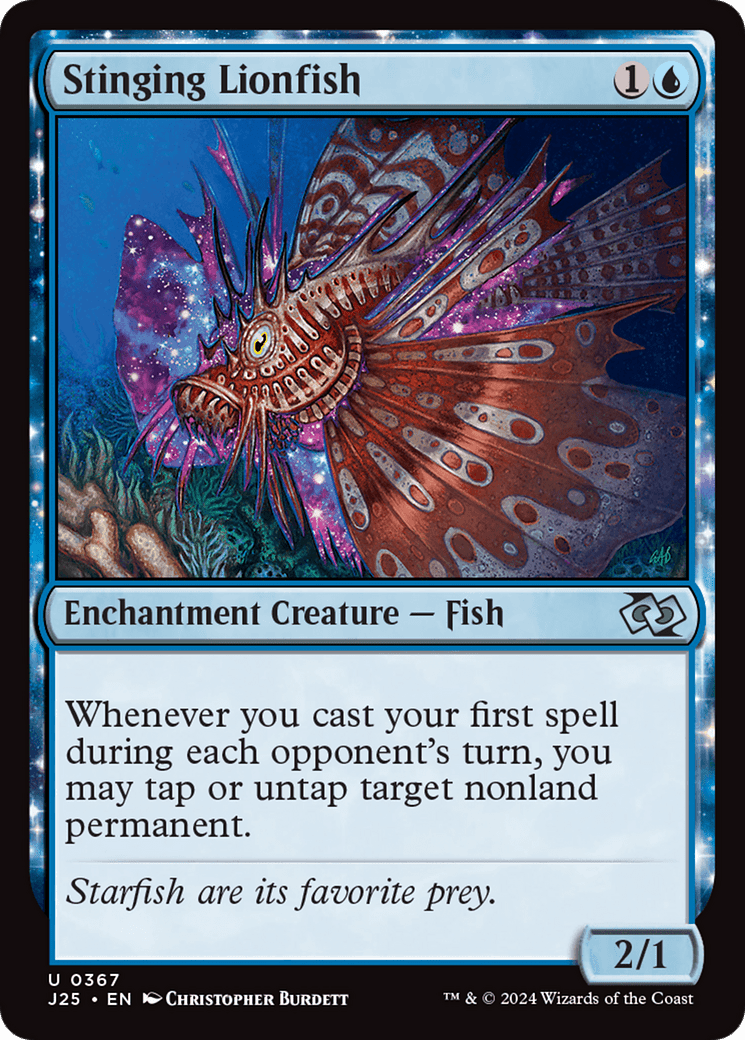 Stinging Lionfish [Foundations Jumpstart] MTG Single Magic: The Gathering  | Multizone: Comics And Games