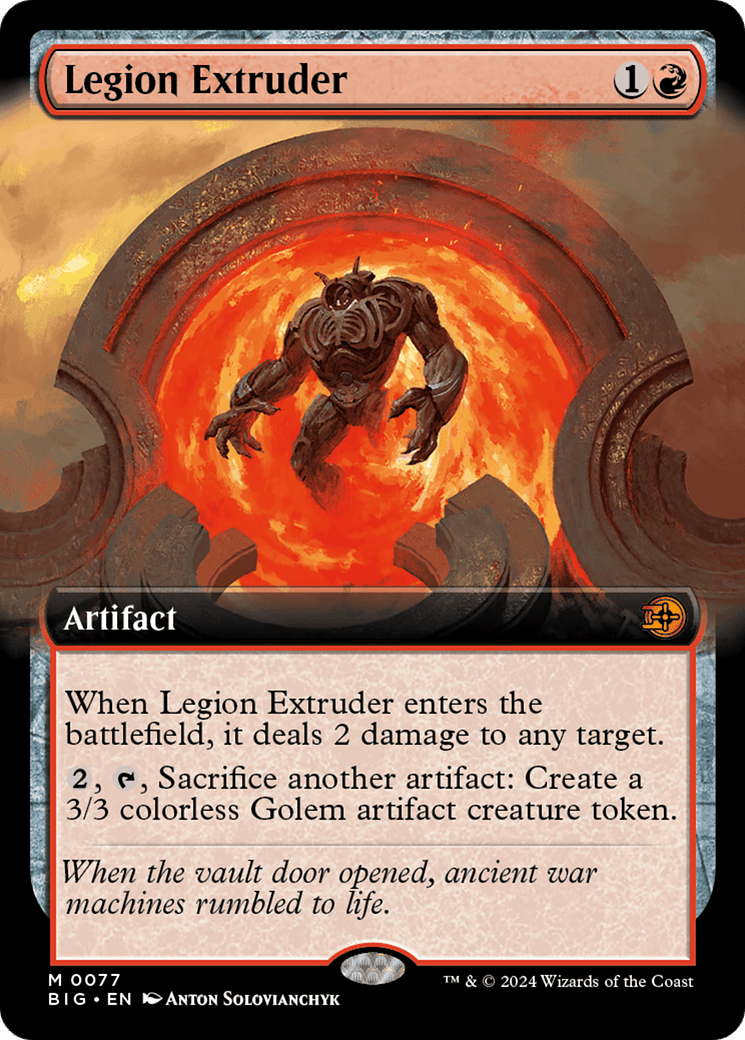 Legion Extruder (Extended Art) [Outlaws of Thunder Junction: The Big Score] MTG Single Magic: The Gathering  | Multizone: Comics And Games