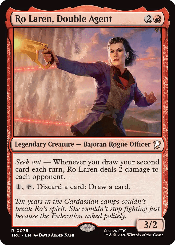 Ro Laren, Double Agent (Surge Foil) [Star Trek Commander] MTG Single Magic: The Gathering  | Multizone: Comics And Games